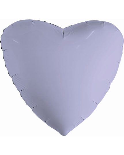 Сердце Лаванда Сатин 46см