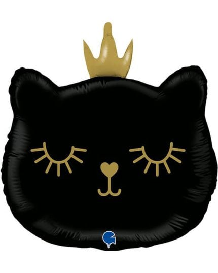 Фигура Котенок Принцесса (черный) 66 см